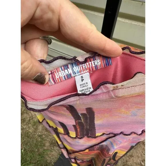 Urban Outfitters Women's Size S Desert Cactus Pink Sundress - Picture 8 of 9